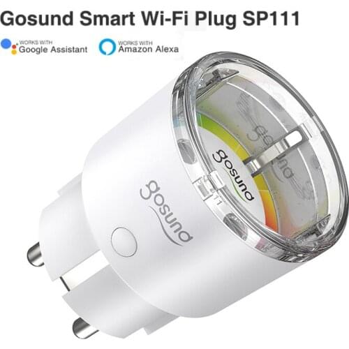 2/1PCS 15A EU Gosund WiFi MINI Smart Plug Socket Timing Function Tuya Remote Control Home Appliances Work With Alexa Google Home