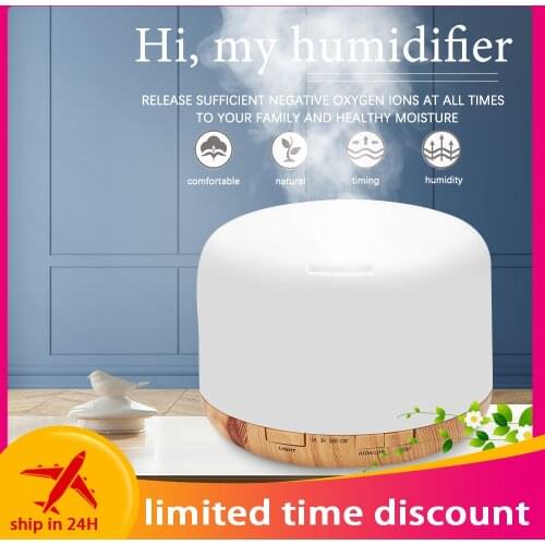 Aromatherapy Diffuser Humidifier Ultrasonic Essential Oil Diffuser Cool Mist Maker Fogger Air Humidificador Electric LED Lamp