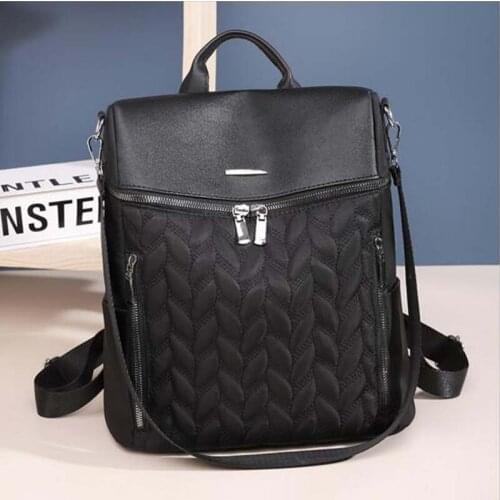 Free Shipping New Large Capacity Oxford Waterproof Backpack Women Fashion Design Double Shoulder Bags Multifunction Trvael Bag