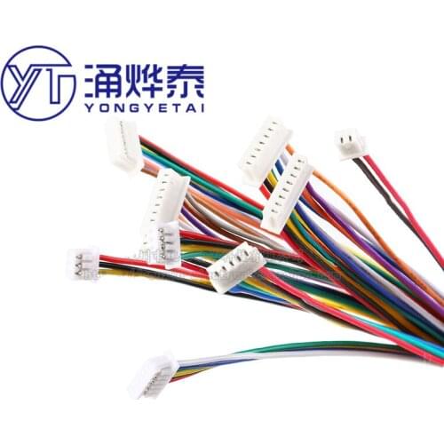 YYT 10PCS 1.25MM 2P single-head wire double-head wire 15cm 150MM terminal wire electronic wire 3P 4P 5P 6P 7P 8P 9P 10P 12P