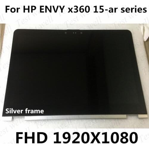 15.6" Full IPS LCD Display Touch Glass Digitizer Assembly + Frame For HP ENVY x360 15-ar series 15-ar000ur 15-ar001ur 15-ar002na