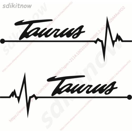 1pair Heart BEATS REARVIEW MIRROR Car Sports Decal Sticker Styling Windows Door Decoration For Ford taurus accessories
