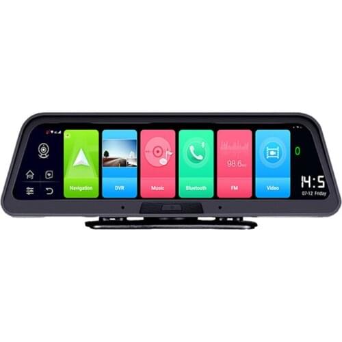 10Inch IPS 4G dash cam GPS Navigation Vehicle Recorder Car Black box 360 Degree WIFI ADAS Android 8.1 Dual Camera dash cam