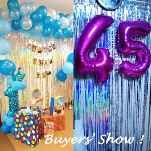 2M Silver/Multi-color Sequin Foil Curtain Rain Fringe Tassel Wedding Backdrop Birthday Party Decoration for Anniversary Decor