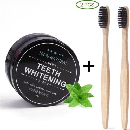30g Charcoal Teeth Whitening Powder Natural Advanced Oral Hygiene Care Activated Carbon Whitener Bleaching Teeth Dental Tool