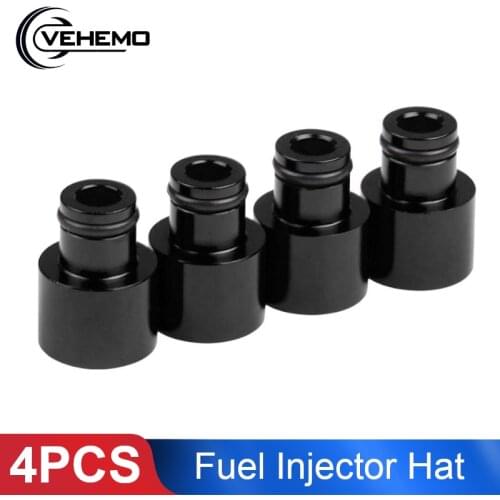4pcs Fuel Injector Hat Fuel Nozzle Modified Auto Parts Nozzle Adapter Dedicated Fuel Flow Injector Adapter Fuel Injector