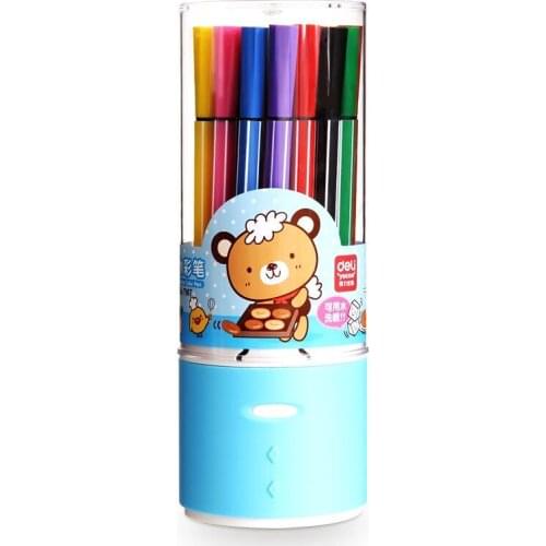 7066 Colorful Washable Watercolor Pen Painting Pen 18 Colors Tube Wholesale of Childrens Art Supplies