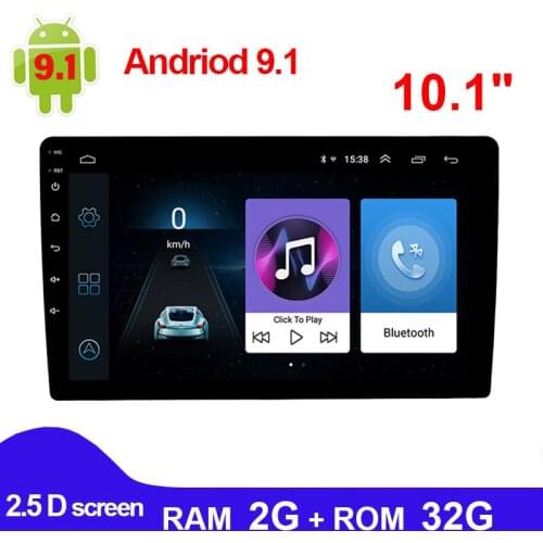 10.1 inch Android 9.1 Car Radio Multimedia Video Player 2 Din Autoradio Stereo GPS Navigation Auto Video Player Wifi FM Bluetoot