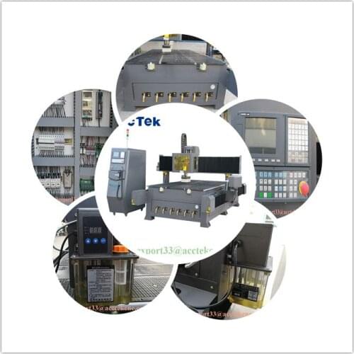 Automatic tool change spindle cnc/ taiwan syntec 6mb control atc cnc AKM1530D atc wood cnc router