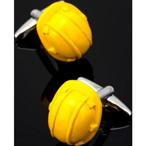 Free shipping, new helmet cufflinks fashionable mens shirt cufflinks exclusive jewelry buttons for Engineers