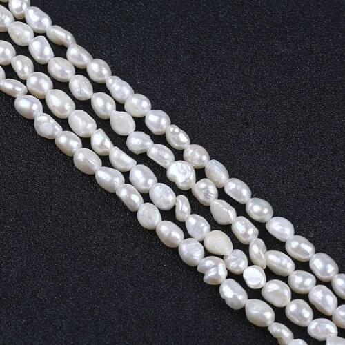 A grade 5-6mm good quality white pearl strands beads in bulk
