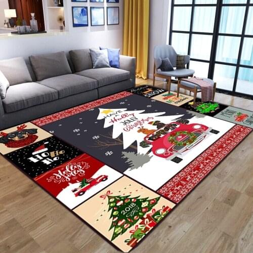 Dream Christmas Tree pattern Carpets for Living room Bedroom Area Rug Child Room Soft Play Rug Cartoon 3D Printed Kids Game Mats