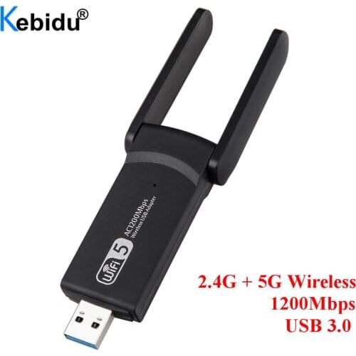 Up To 1200Mbps USB 3.0 Wifi Adapter Dual Band 5GHz 2.4Ghz 802.11AC RTL8812BU Wifi Antenna Dongle Network Card For Laptop Desktop
