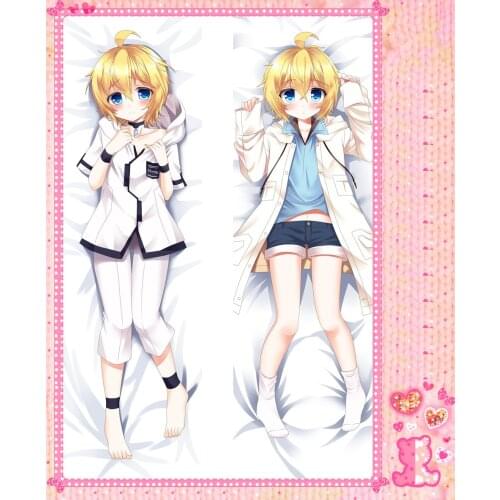 Anime Cartoon Seraph of the End Double-Sided Bolster Hugging Pillow Case Pillow Cover Pillowcase Peach Skin 2 Way No.58010