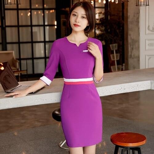 Esthetic Uniform Summer Short Sleeve Spa Uniform Beautician Uniforms Beauty Work Clothes Salon Uniform Women Spa Clothing DD2645