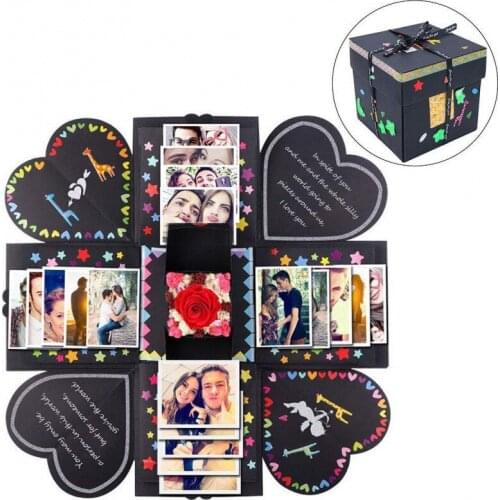 Hot Surprise Partys Love Explosion Box Gift for Anniversary Scrapbook DIY Photo Album Birthday Christmas Valentines Day Gift