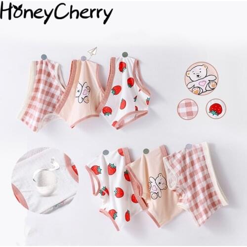 Girls' Underpants Boxer Bacteriostatic Printing Childrens Underpants cotton panties little girls panties