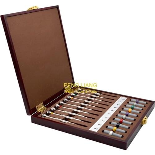 Watchmaker Tools, Wooden Case Screwdriver kit*10PCS plus 20pcs blades, Watch Repair tools, Glasses tools