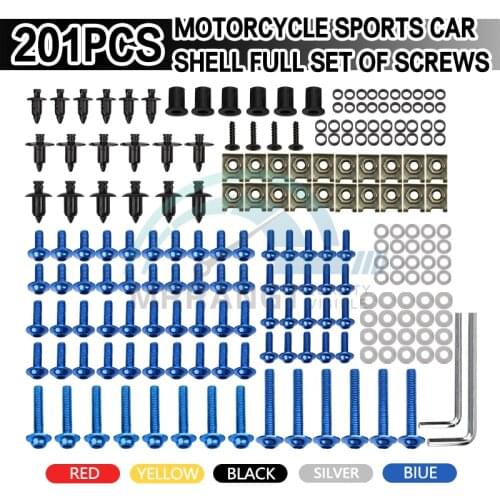 216PCS Motorcycle Fairing Bolts Nuts Kit Body Fastener Clips Screw Car Nuts For YAMAHA TMAX 500 530 MT07 MT09 FZ1 FZ6 R1 R6 R15