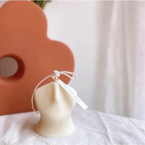 New 3D faceless human head scented candle silicone mold balm plaster decoration ornament making mold handmade soap candle mold
