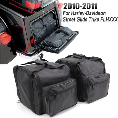 NEW 2010 2011 For Harley-Davidson Street Glide Trike FLHXXX Motorcycle Luggage Storage Bags Side Box Inner Bag Bushing