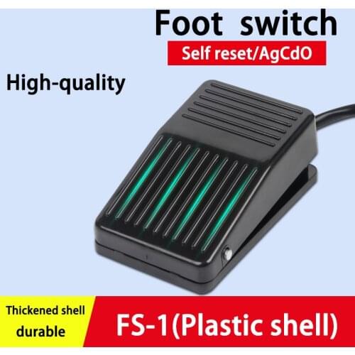 High-quality Footswitch FS-1 CFS-01 TFS-1 Nonslip Momentary Electric Power Foot Pedal Switch 10A 250V 380V Pedal Controller