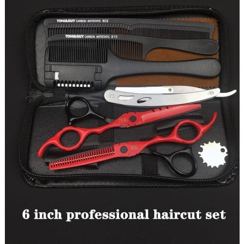 Hairdressing Scissors 6.0 Inch Professional Hair Scissors Hair Shears Hairdressing Barber Thinning Scissors Hair Cutting Set