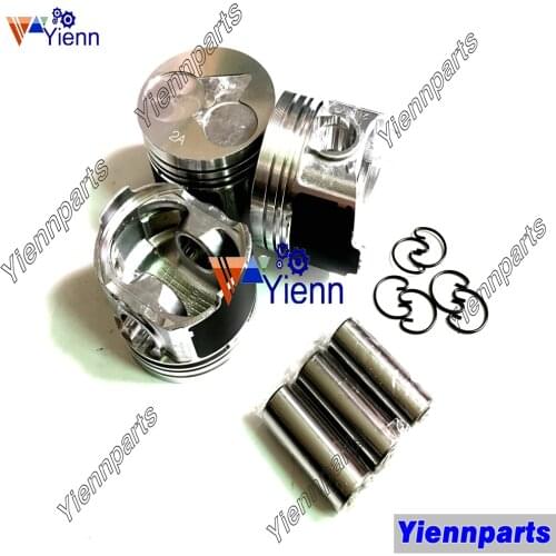 D902 Piston With pin clips 1G687-21903 For Kubota Tractor Excavator Loader Diesel Engine Repair Spare Parts