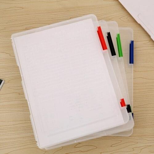 Document Case Practical Wear-resistant Transparent Document Plastic Case for Magazines Document Case Case for Magazines