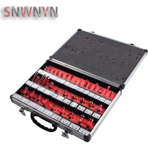 Professional 35pcs/set 8mm Shank Router Bit Set Tungsten Carbide Milling Cutter Set Woodworking Tool With Case