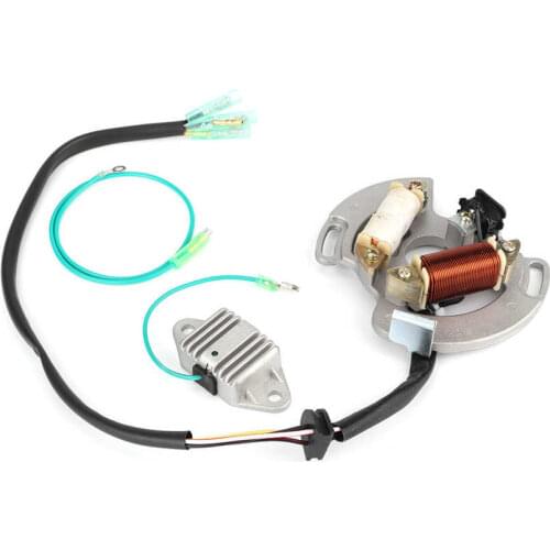 Stator Replacement ATV Stator Magneto Coil with Regulator Accessory Fits for Yamaha Blaster 200 YFS200 97-02 Magneto Coil