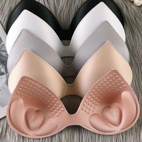 Swimsuit Padding Inserts Foam Triangle Sponge Latex Pads Chest Cups Breast Bra Inserts Chest Pad For Women Clothes Accessories