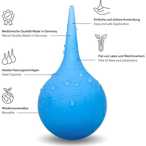 Medical PVC Dust Blower Rubber Ear Washing Ball Convenient Ear Cleaner Earwax Removal Reusable Earwax Remover