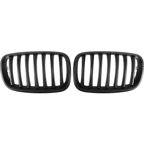 1 Pair Kidney Grille Left Right Matt Black Durable Grill Vent Cover 51137157687 51137157688 for-BMW 5 Series E70 08-12