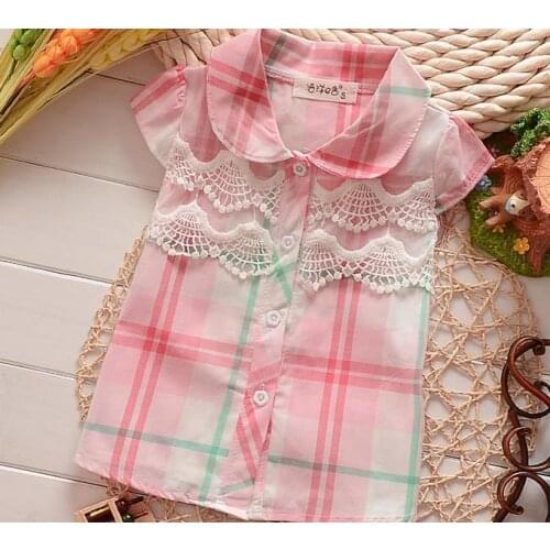1piece /lot) 100% cotton 2020 new style The dog play with a ball lace baby girl summer bloues(003)