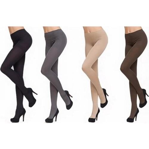 1PC New Fashion Thick 120D Women Stockings Pantyhose Tights Opaque Footed Stocking Winter Warm Anti-hook Wire Velvet Solid Color