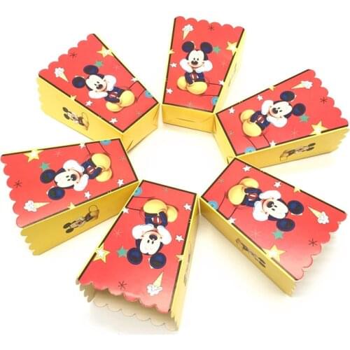 12pcs/lot Super Bros Party Box Supplies Decoration For Kids Paper Popcorn Boxes Boys Bros Birthday Party Supplies Decorations