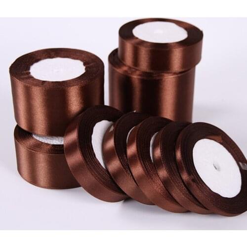 22meters/Roll 6mm 10mm 12mm 15mm 20mm 25mm 40mm 50mm Handwork Silk Ribbon Bow For Crafts DIY Christmas Gifts Wrapping Supplies