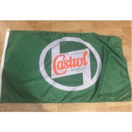 Castrol Wakefield engine oil racing flag, polyester castrol banner with metal hole 3x5 ft