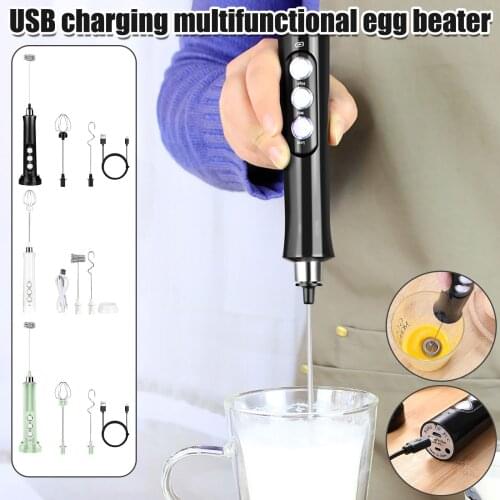 Electric Milk Frother Kitchen Drink Foamer Whisk Mixer Stirrer Coffee Creamer Whisk Frothy Blend Whisker Egg Beater#dg4