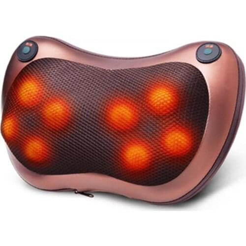 Head Neck Massager Car Home Cervical Shiatsu Massage Neck Back Waist Body Electric Multifunctional Massage Pillow Cushion