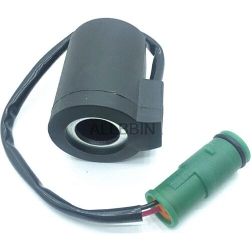 For VOLVO EC60 140 210 240 290 360 B solenoid valve coil walk rotate security lock excavator accessories