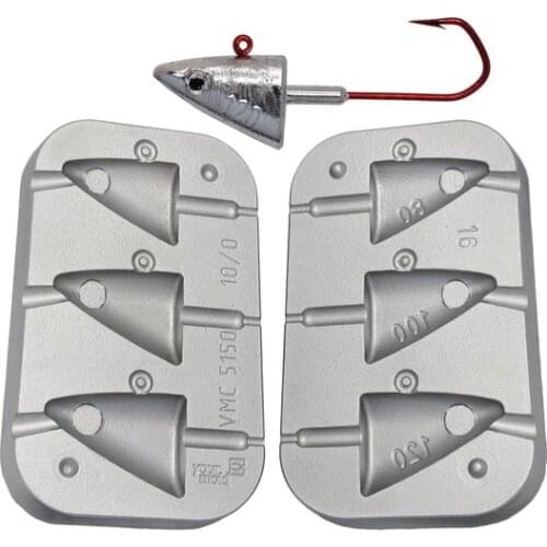 Mould fishing lead fish head Gr.80-100-120 F 16