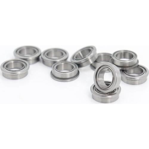 FR168ZZ Flange Bearing 6.35x9.525x3.175 mm ABEC-1 ( 10 PCS ) Inch Flanged FR168 Z ZZ Ball Bearings