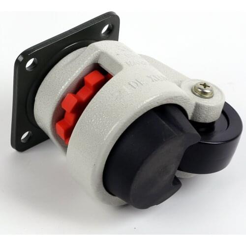 GD-120F 120S Rubber Foot Level Adjustment Equipment Cart Caster 1000Kg Load Capacity Furniture Leveling Roller Master