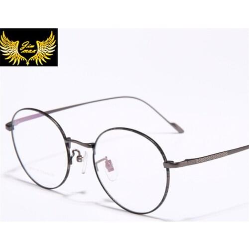 Quality Men Women Style Pure Titanium Progressive Round Reading Glasses Fashion Multifocal Presbyopia Eyeglasses for Women