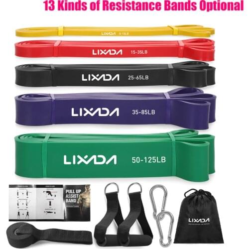 TOMSHOO Lixada Resistance Bands Set Pull Up Assist Bands Set Resistance Bands Powerlifting Exercise Stretch Band Resistance