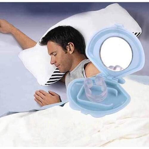 New 1pc Silicon With Shell Sleeping Aid Equipment Anti Snore Ceasing Stopper Case Anti-Snoring Free Nose Clip Health Hot Selling