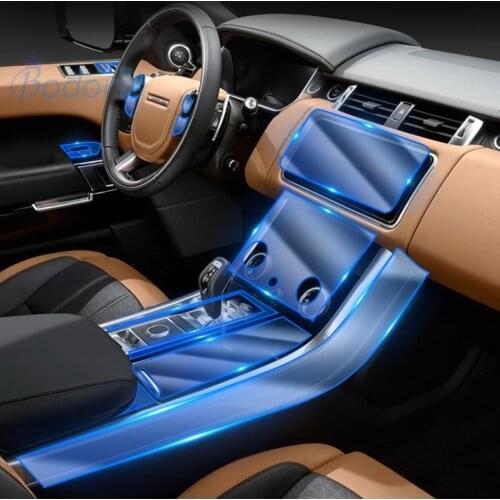GPS Gear Dashboard Film Sticker Interior TPU Transparent Anti-scratch protective film For Range Rover Sport 2013-2018 2019 2020