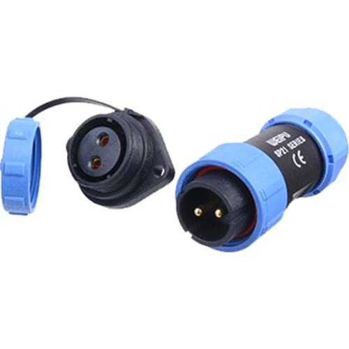 WEIPU SP21 Industrial Multi Core Circular Solar LED Electrical Connector IP67 Waterproof Bulkhead Panel Mount 2 3 4 5 7 9 12 Pin